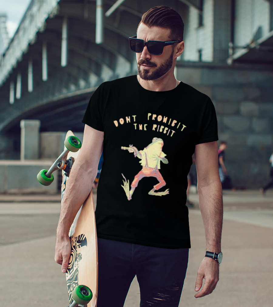 Don’t Prohibit The Ribbit Frog With Gun T-Shirt