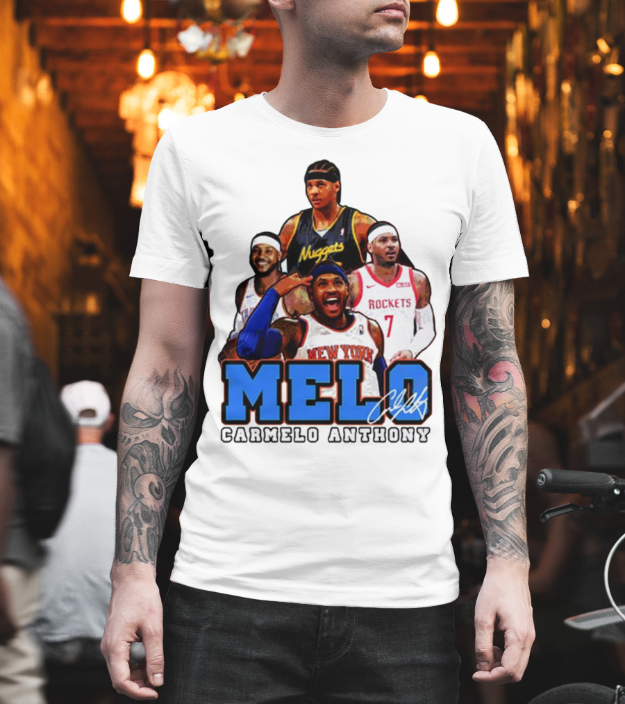 Carmelo Anthony Melo NYC New York Knicks Basketball KnicksTape T-Shirt