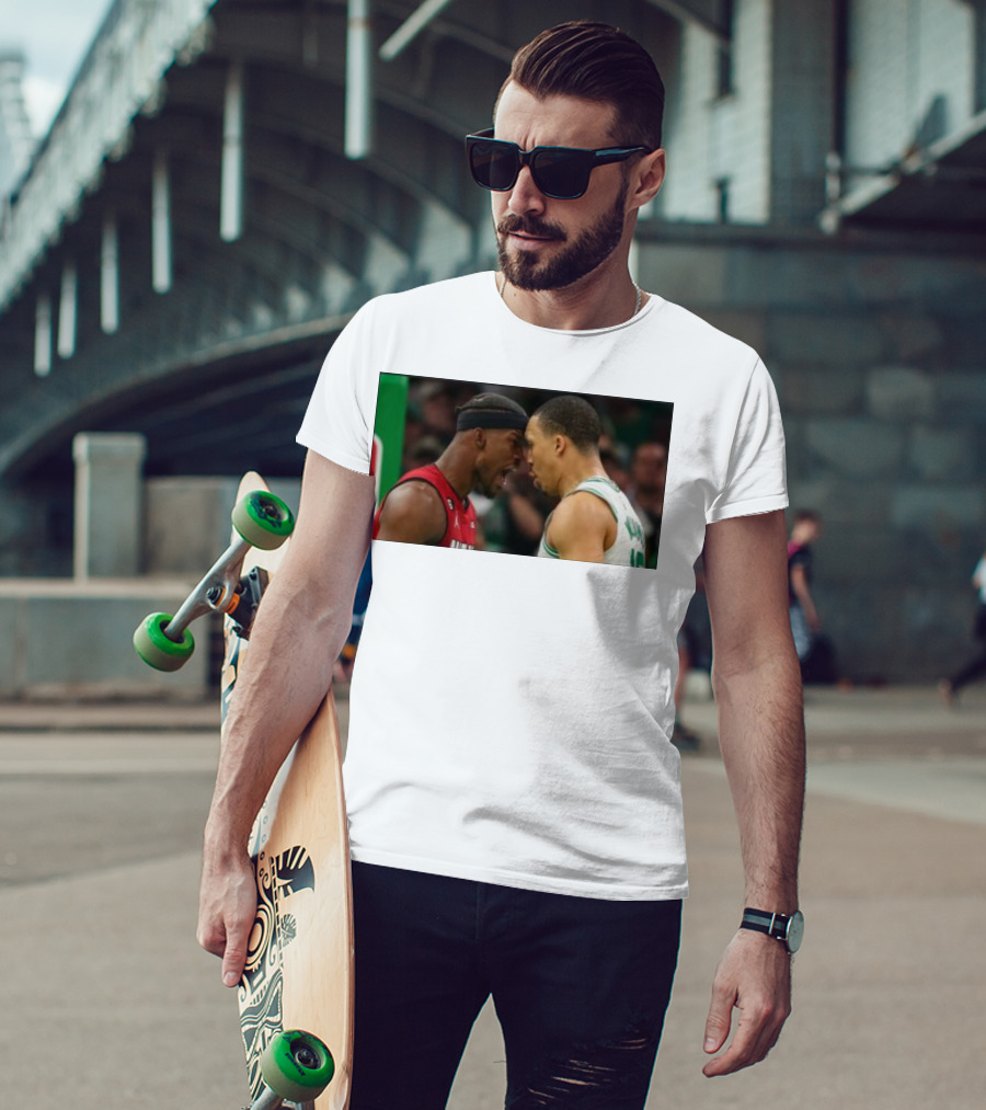 Jimmy Butler Grant Williams Faceoff Heat Celtics T-Shirt