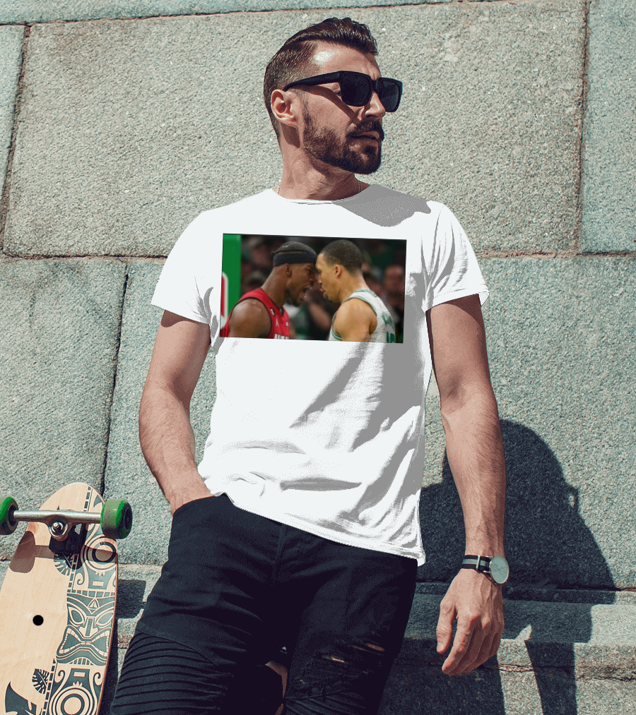 Jimmy Butler Grant Williams Faceoff Heat Celtics T-Shirt
