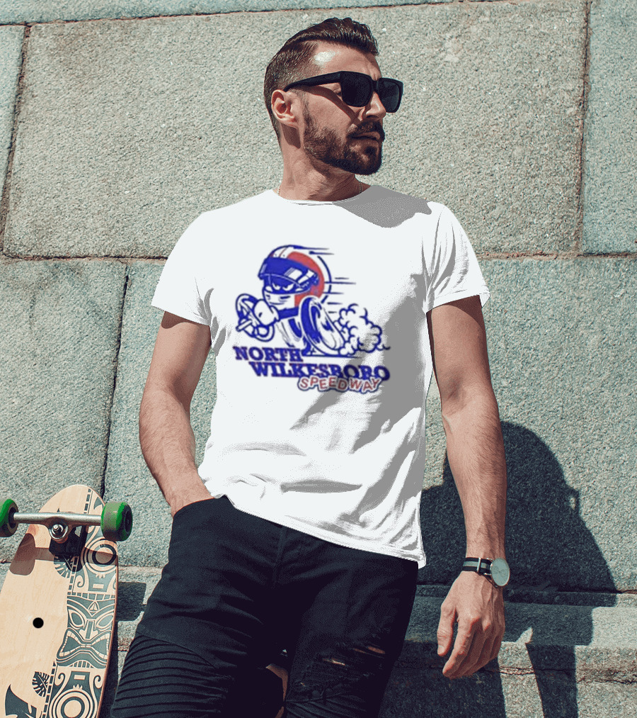 North Wilkesboro Speedway Racing Character T-Shirt