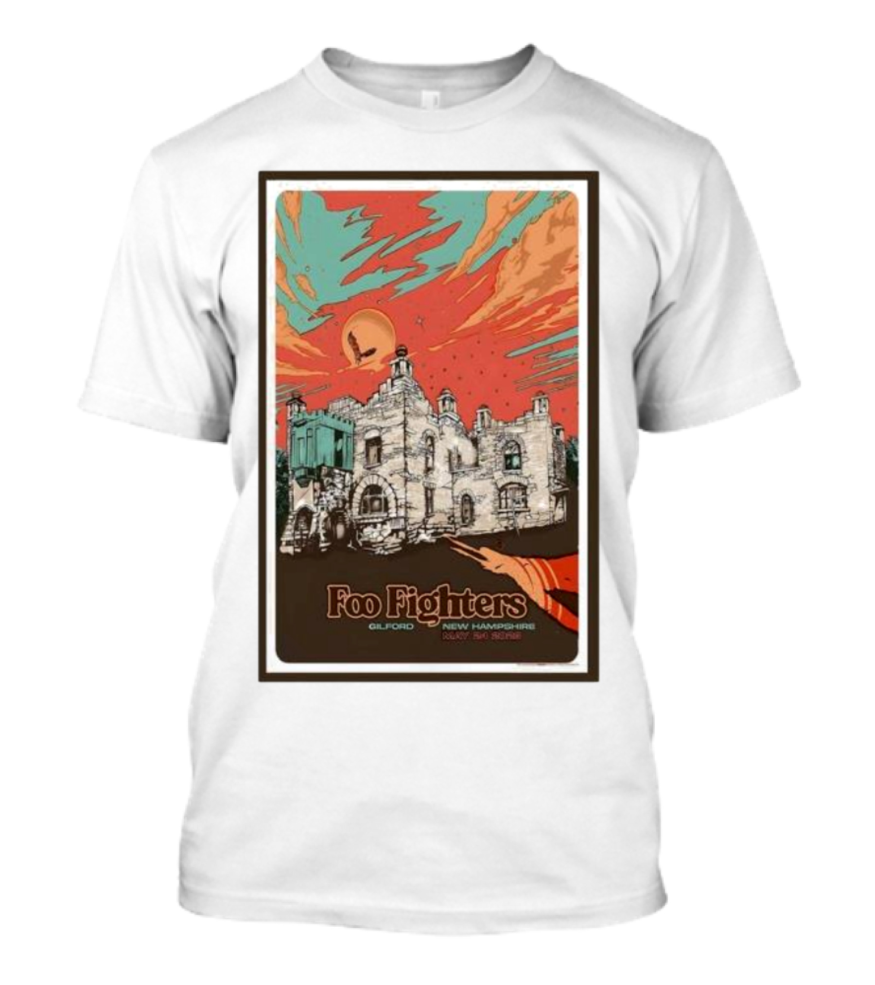 Foo Fighters Gilford New Hampshire May 24 Bank Of New Hampshire Concert T-Shirt