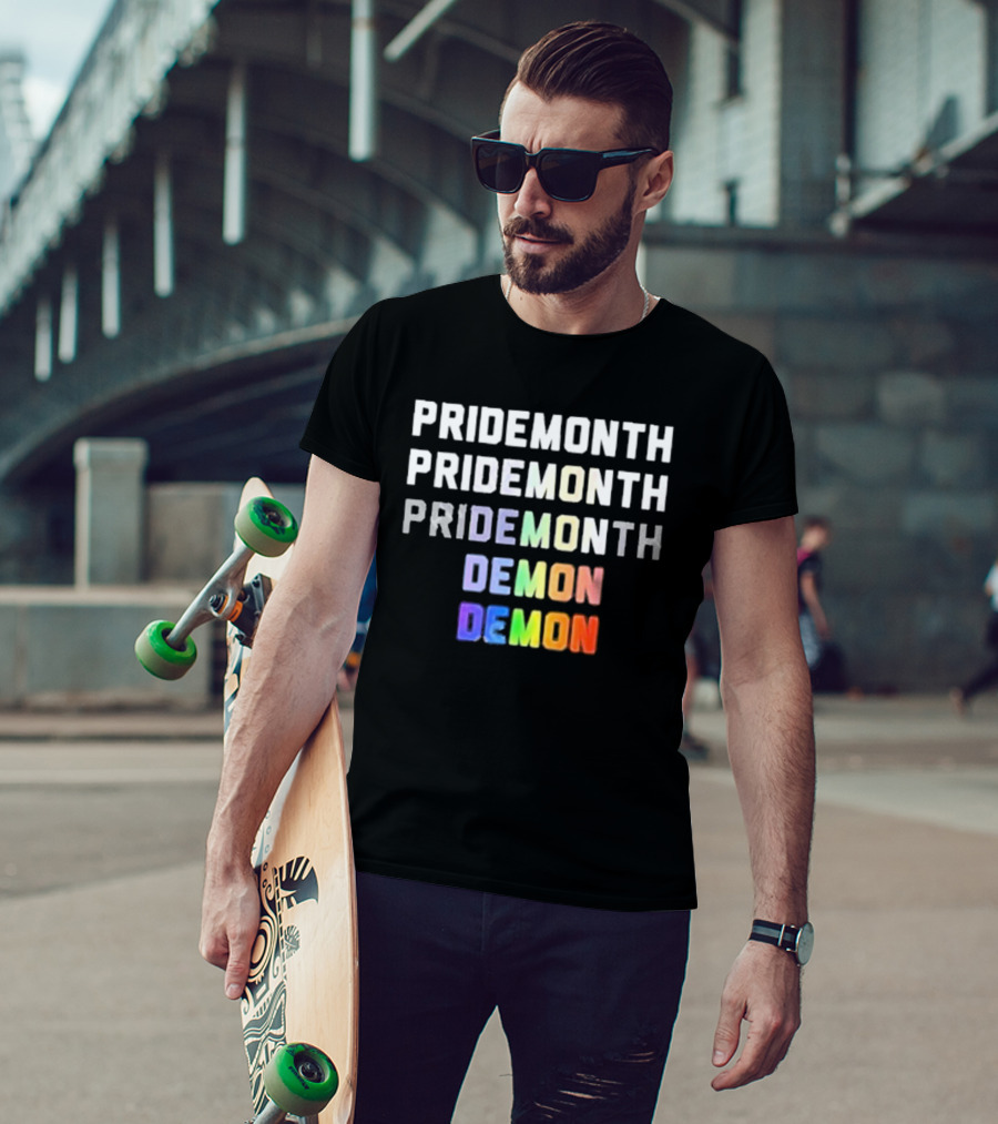 Pridemonth Pridemonth Pridemonth Demon Demon T-Shirt