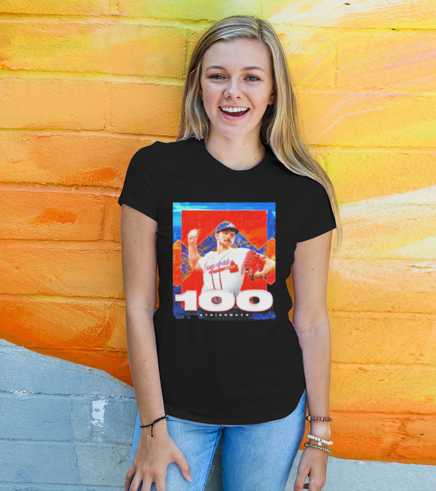Atlanta Braves Spencer Strider 100 Strikeouts Vintage T-Shirt