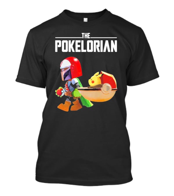 THE POKELORIAN Pikachu Yoda Parody Pop Culture Crossover T-Shirt