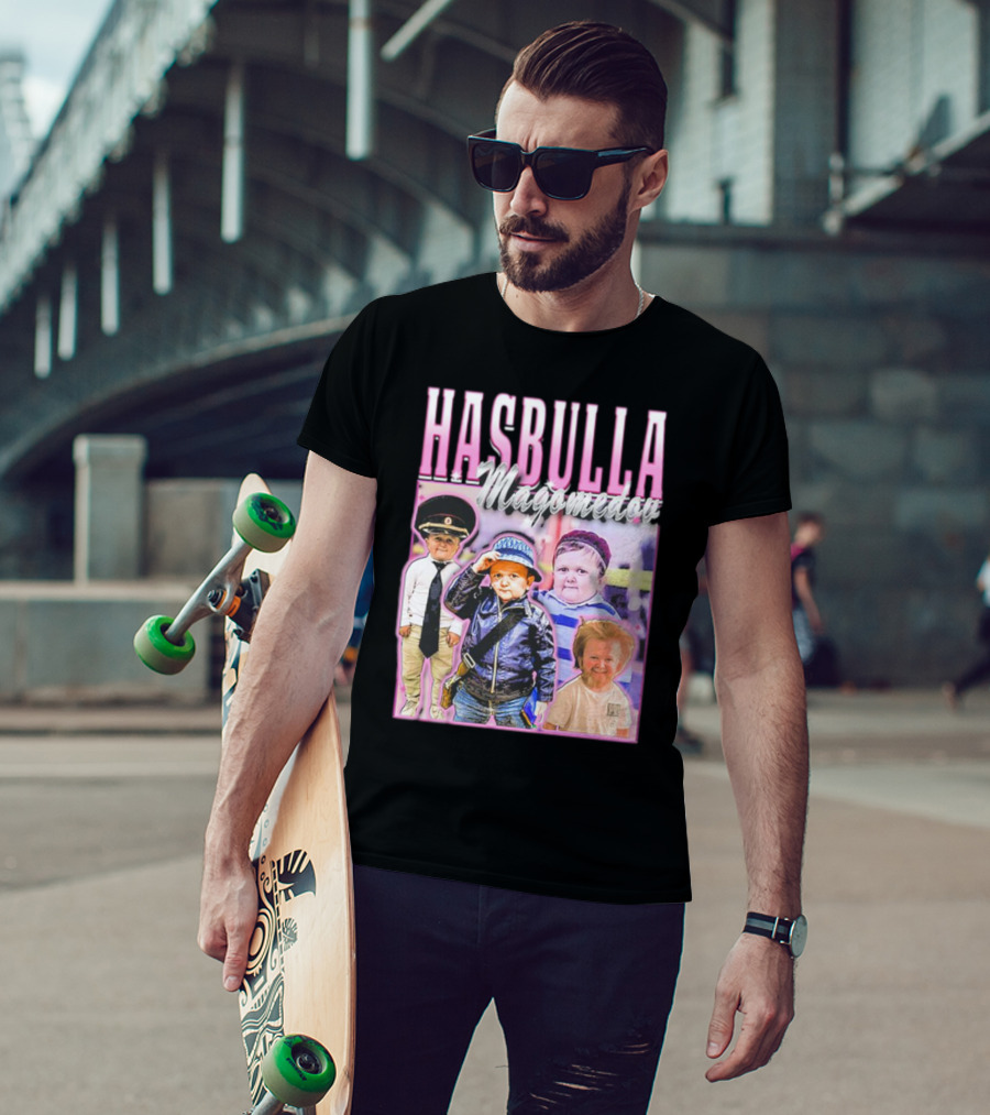 Hasbulla Magomedov Collage With Friday Beers T-Shirt