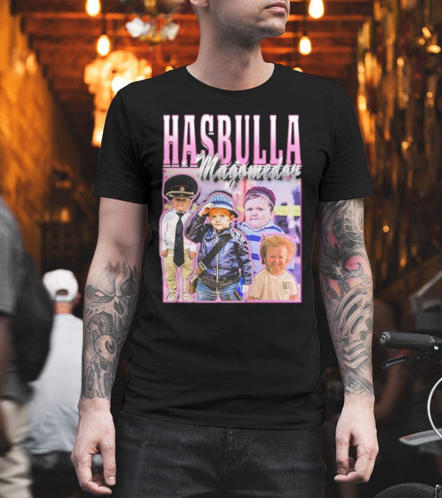 Hasbulla Magomedov Collage With Friday Beers T-Shirt