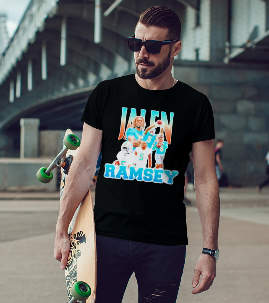 Jalen Ramsey Miami Dolphins Athlete Highlights T-Shirt