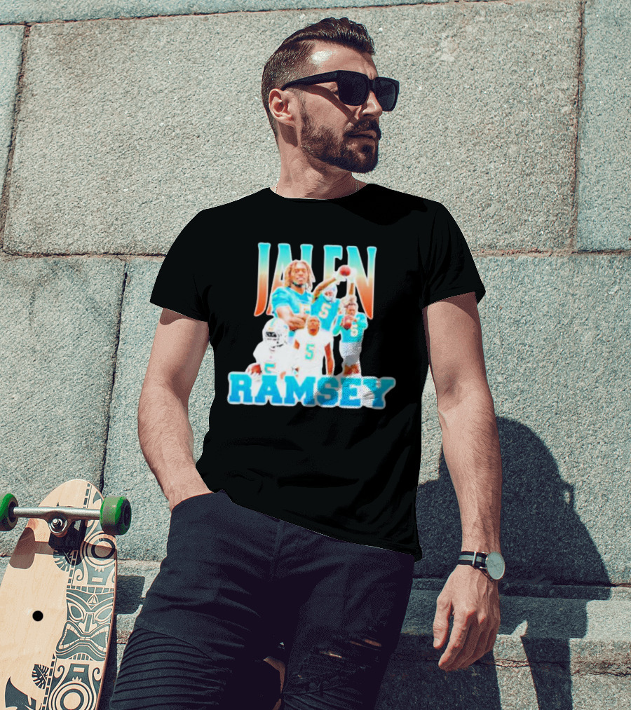 Jalen Ramsey Miami Dolphins Athlete Highlights T-Shirt