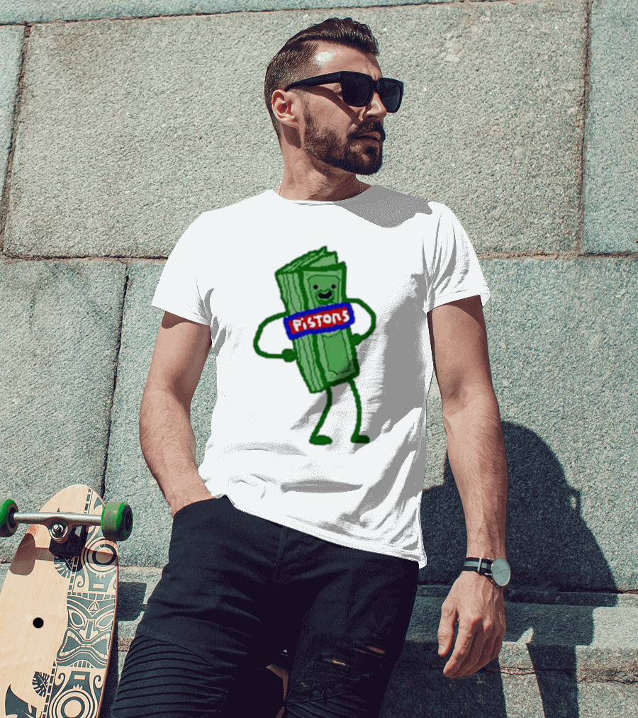 Monty Williams Pistons Money Mascot T-Shirt