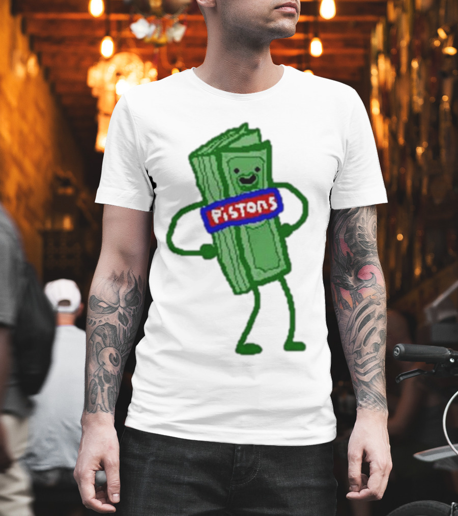 Monty Williams Pistons Money Mascot T-Shirt