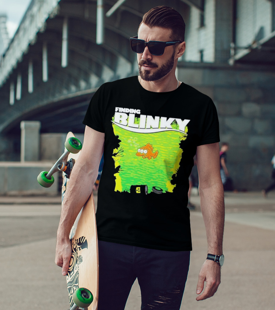 Finding Blinky Three-Eyed Fish Dump Reference T-Shirt