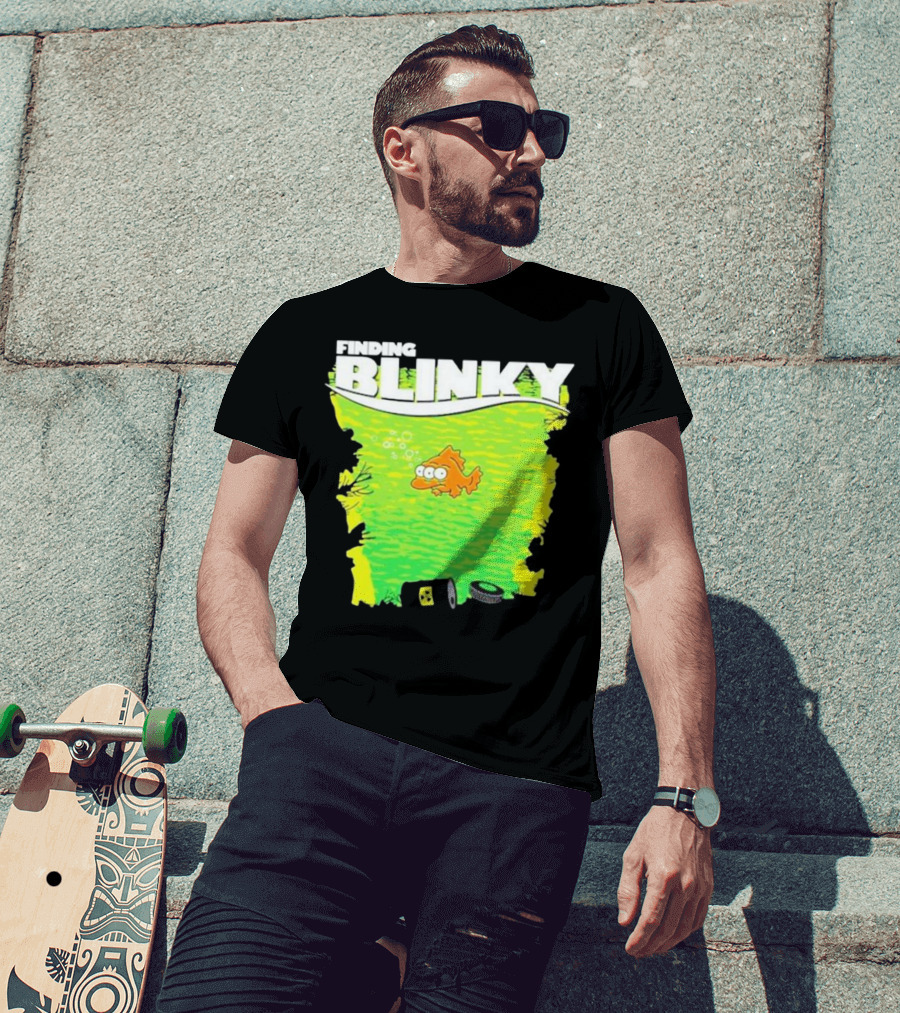 Finding Blinky Three-Eyed Fish Dump Reference T-Shirt