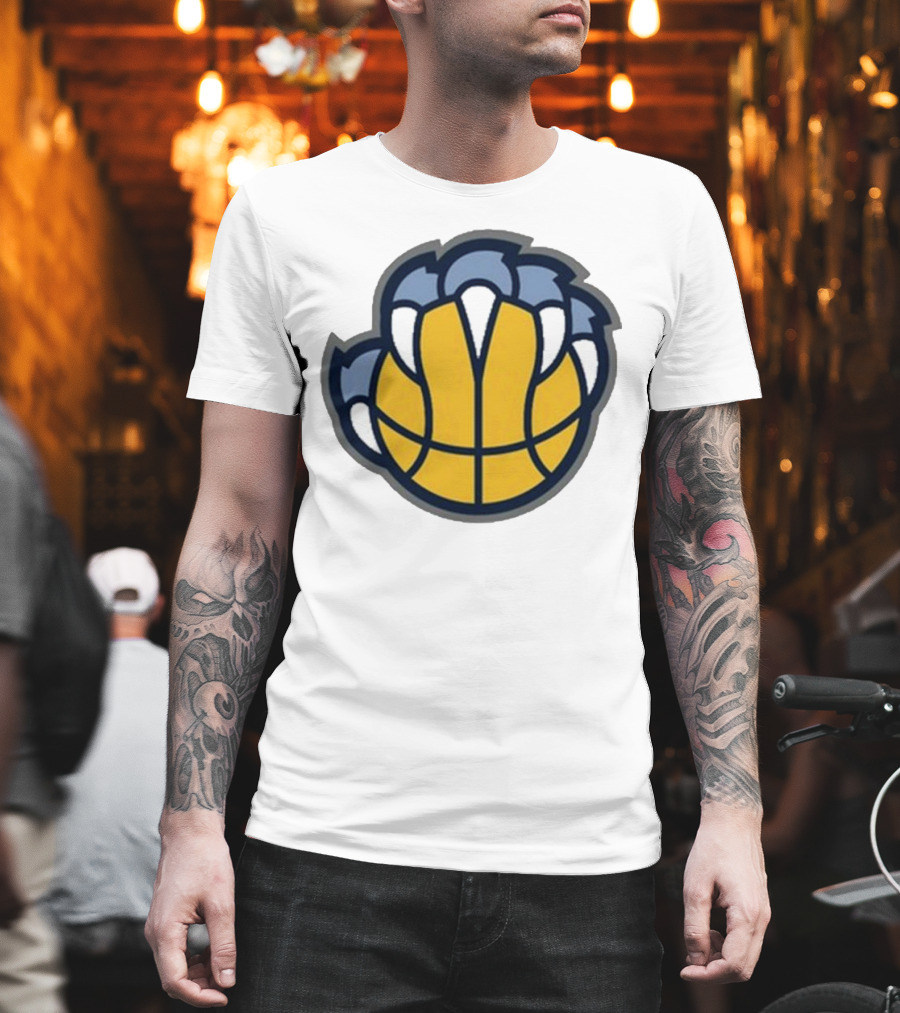 Memphis Grizzlies Claw Basketball T-Shirt