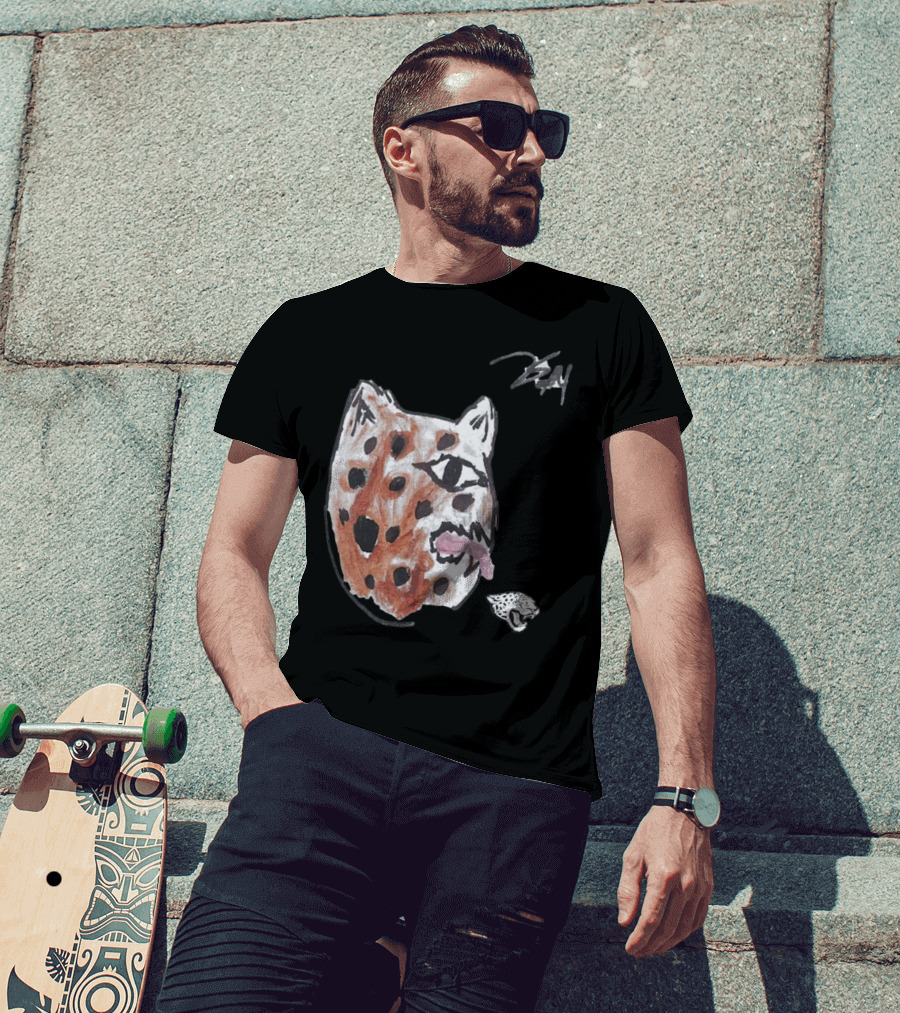 Jacksonville Jaguars Artwork By Tank Bigsby Featuring Stylized Jag Head T-Shirt