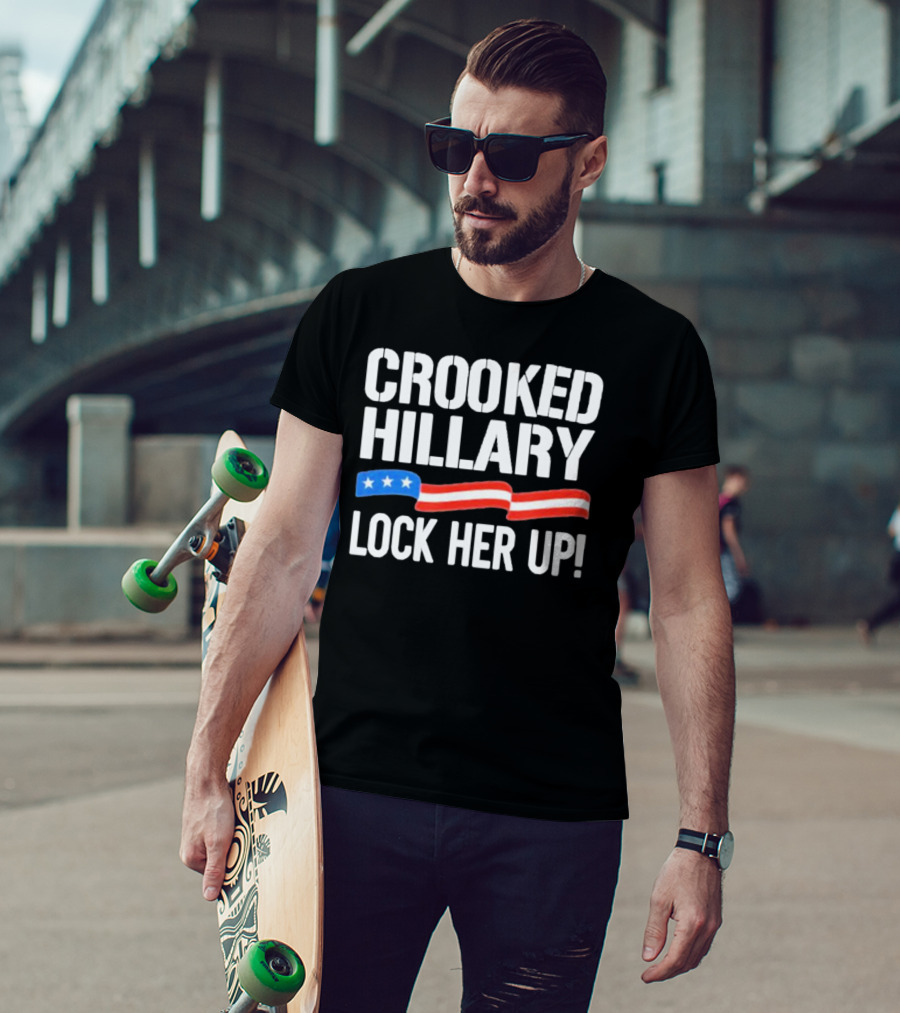 Crooked Hillary Lock Her Up T-Shirt