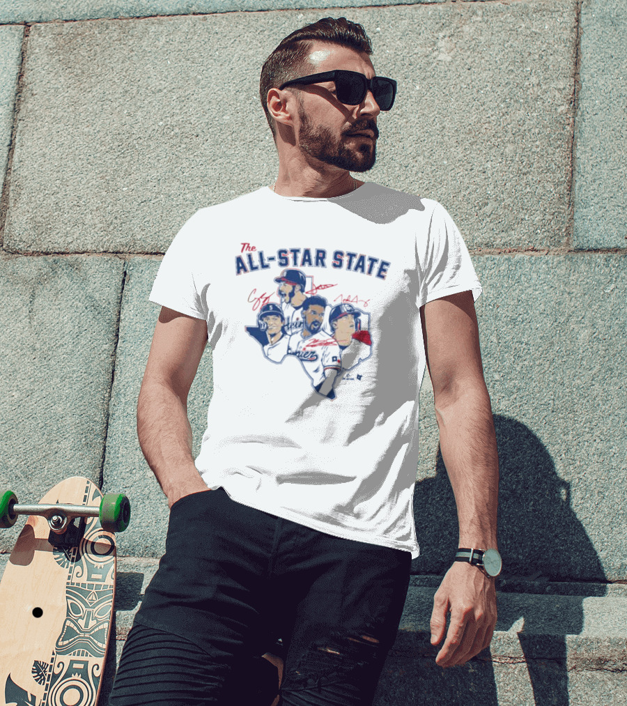 The All-Star State Texas Baseball Legends T-Shirt