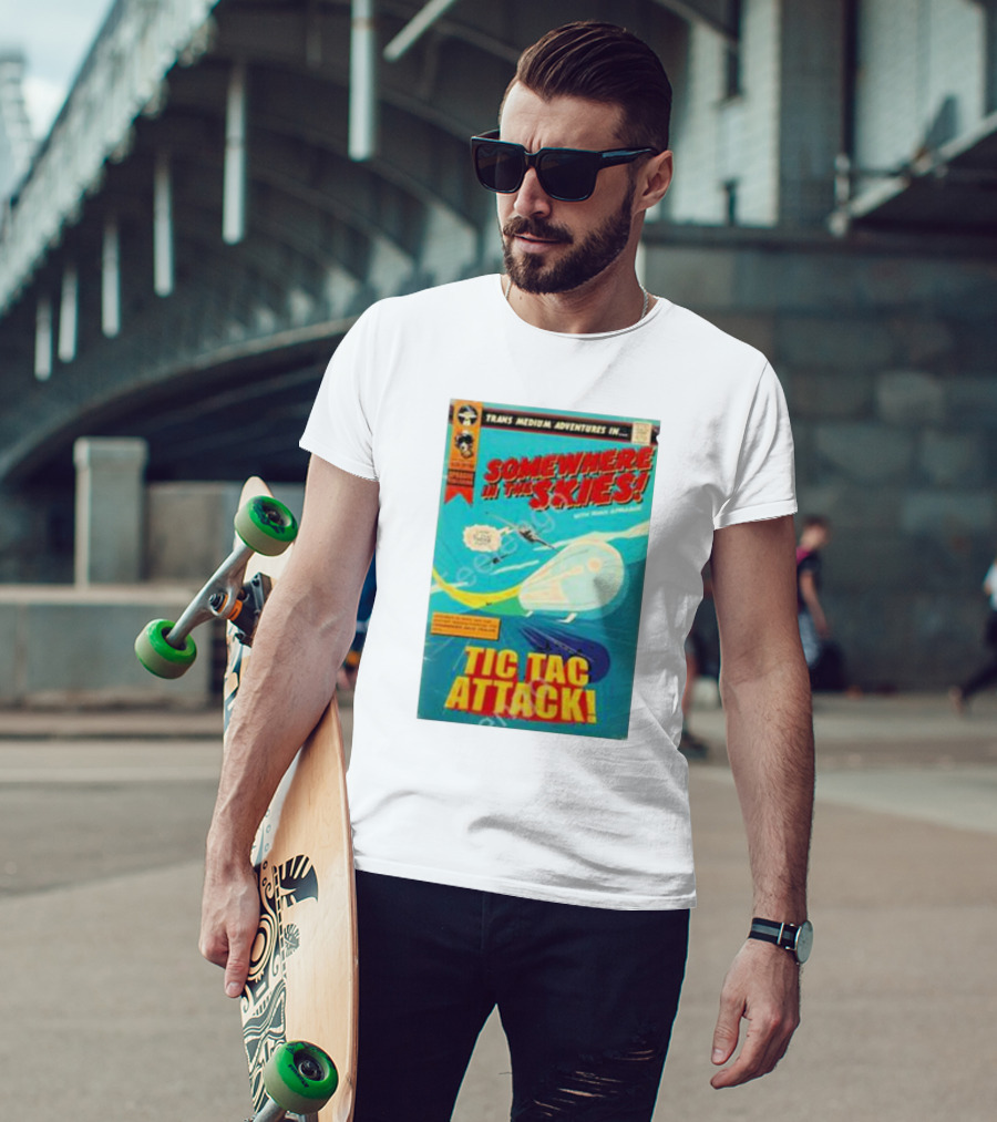 Trans Medium Adventures Somewhere In The Skies Tic Tac Attack T-Shirt