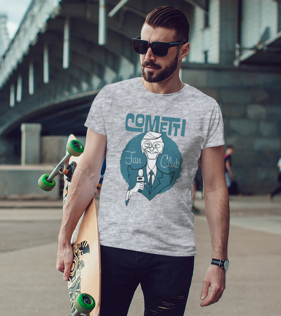 Cometti Fan Club Cartoon Microphone T-Shirt