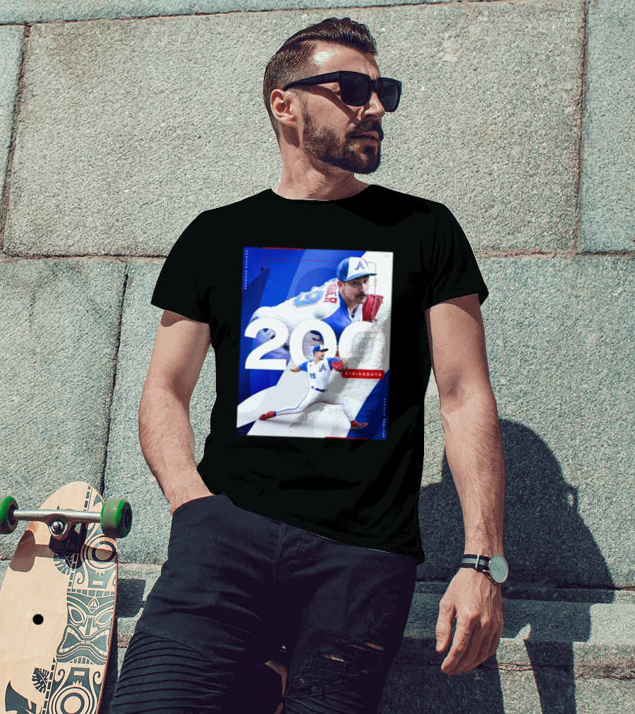 Spencer Strider 200 Strikeouts Season Braves Pitcher Milestone T-Shirt