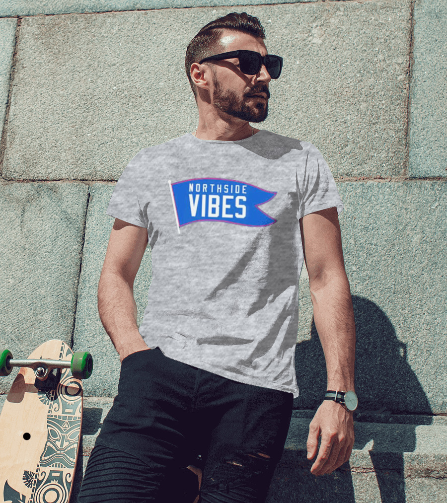 Northside Vibes Chicago Blue Flag T-Shirt