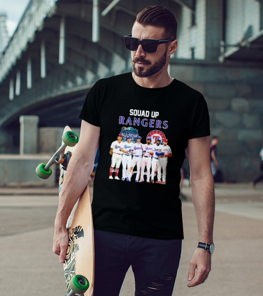 Squad Up Rangers Seattle All-Star Game Texas T-Shirt