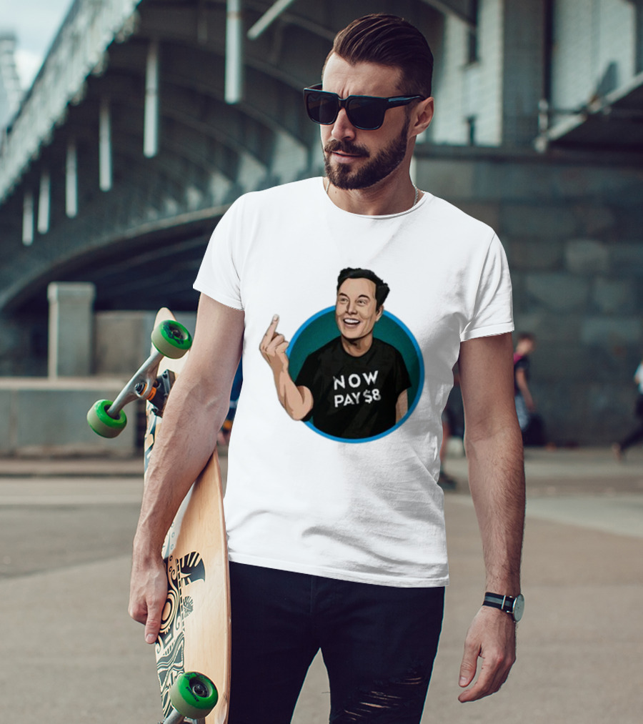 Elon Musk Now Pay $8 Circle Gesture T-Shirt