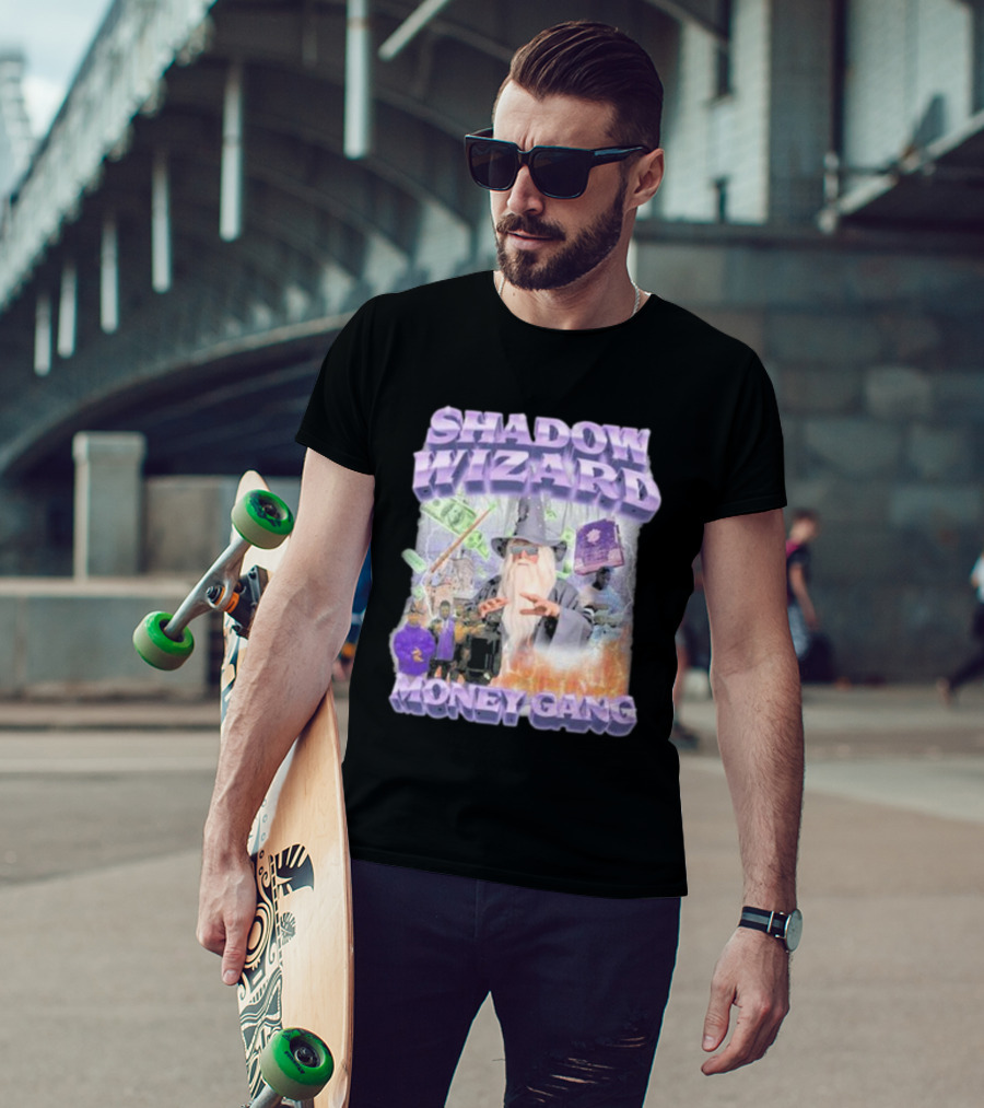 Shadow Wizard Money Gang Swagstimulus Magical Power Dollar Vibes T-Shirt