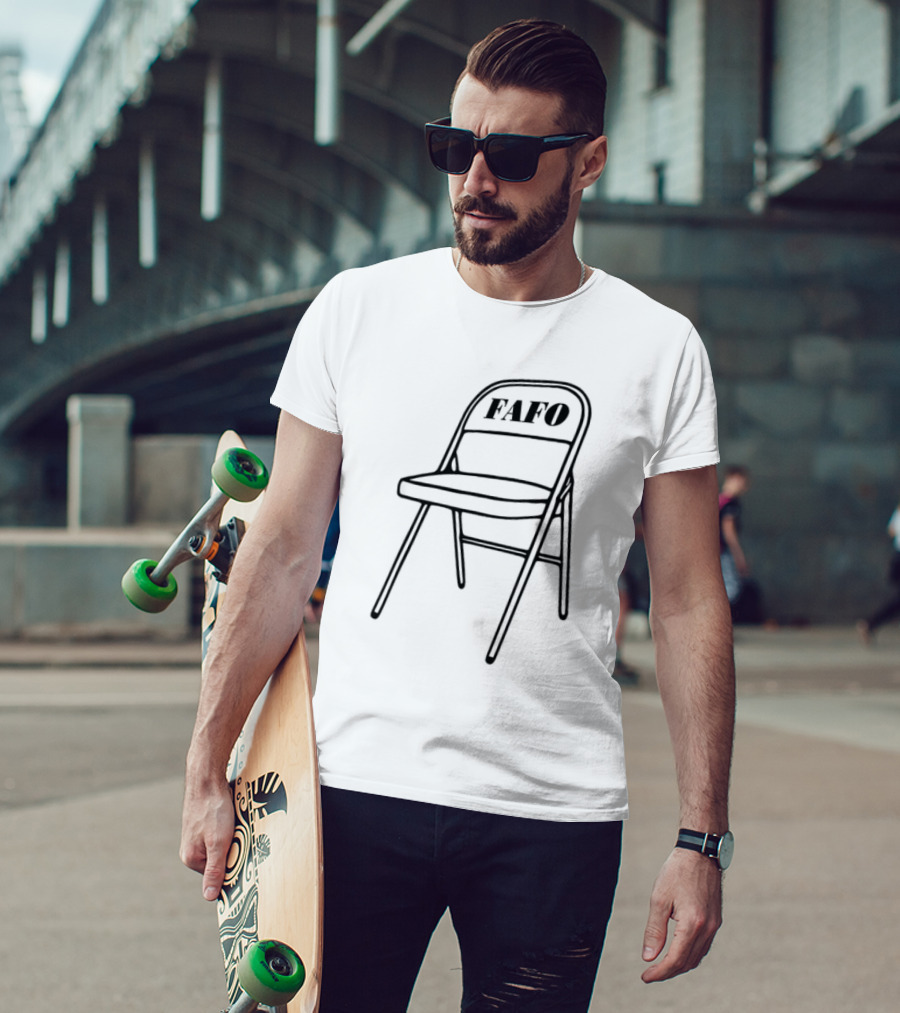 FAFO Folding Chair Alabama Meme Boat Brawl T-Shirt
