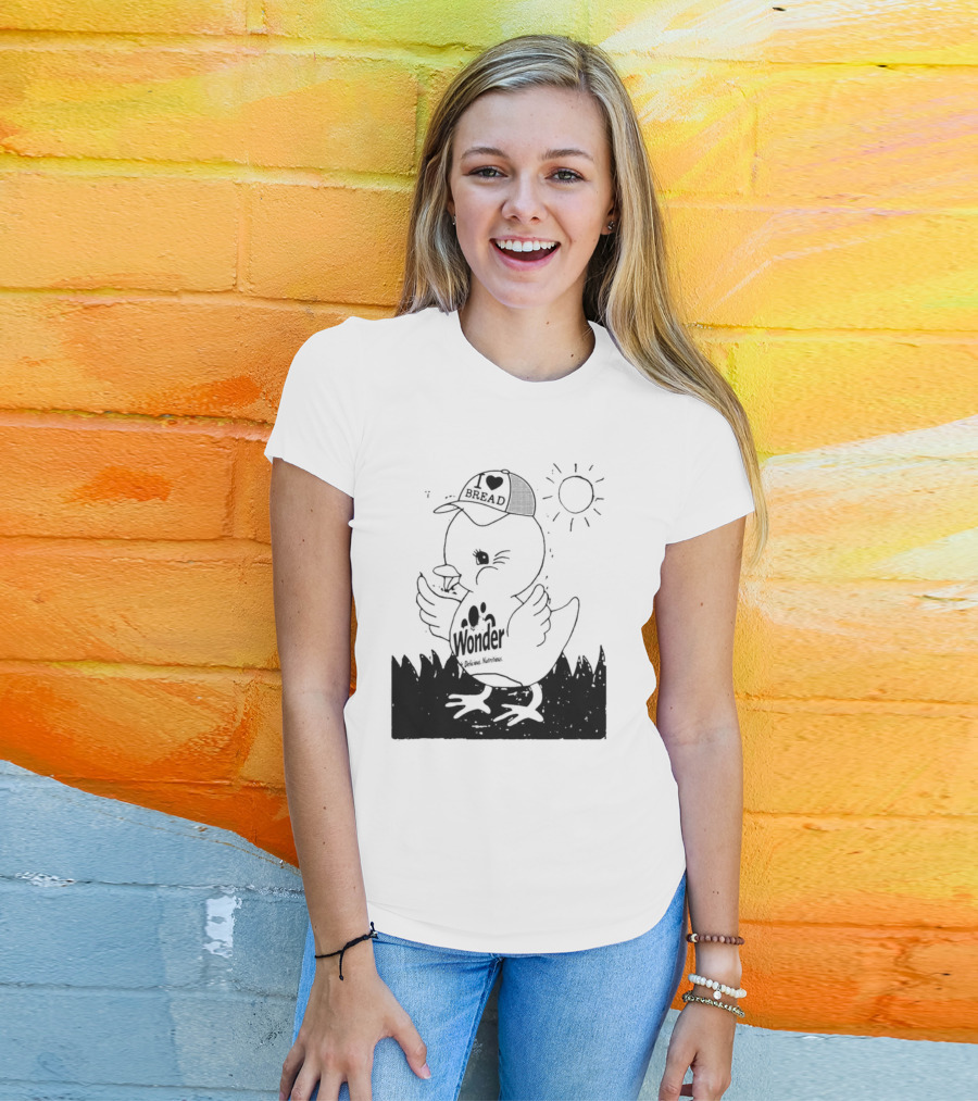 Wonder Bread Duck I Love Bread T-Shirt