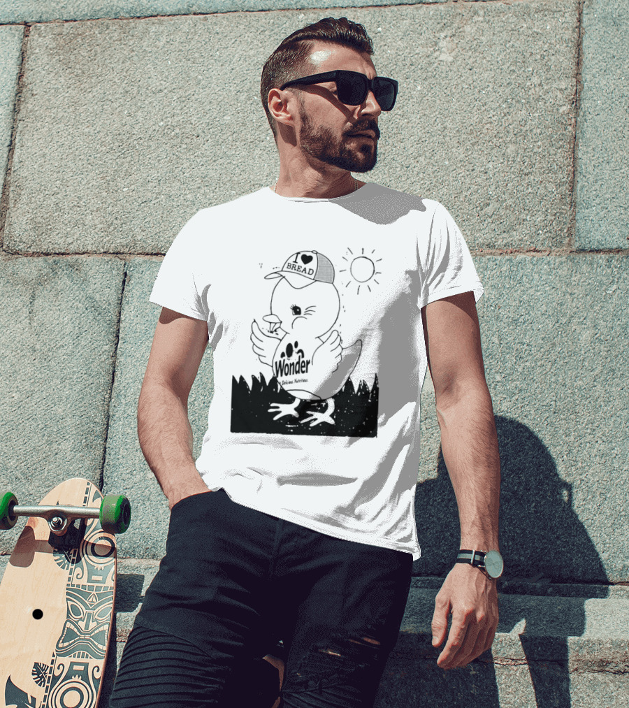 Wonder Bread Duck I Love Bread T-Shirt