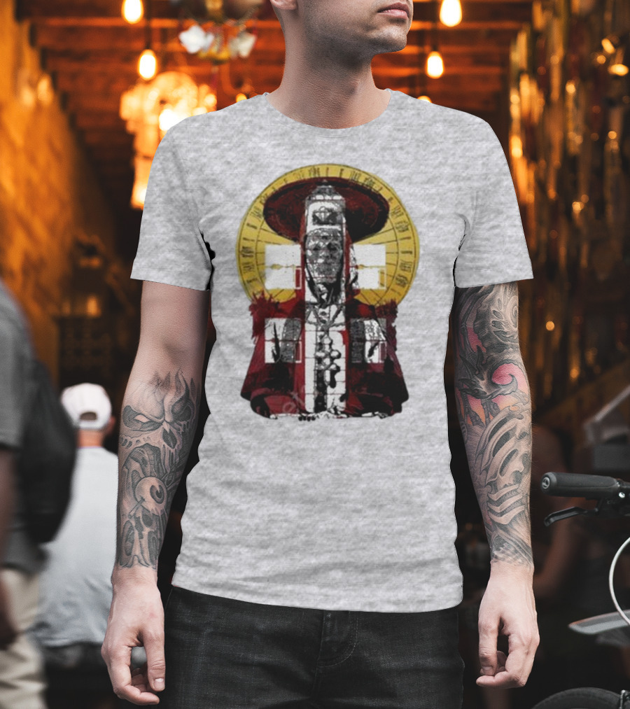 Dozens of Rebel Moon Roman Numeral Halo Clergyman T-Shirt