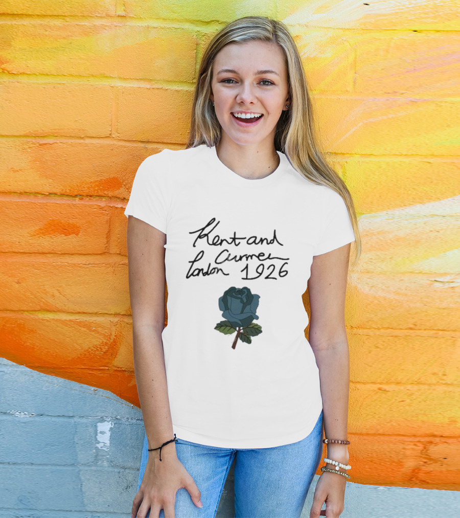 Kent And Curwen London 1926 Blue Rose T-Shirt