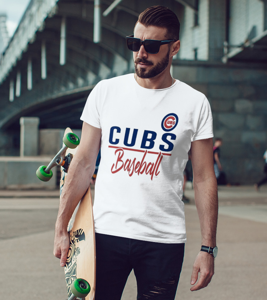 Chicago Cubs Baseball CUBS Logo G-III 4Her By Carl Banks Team T-Shirt