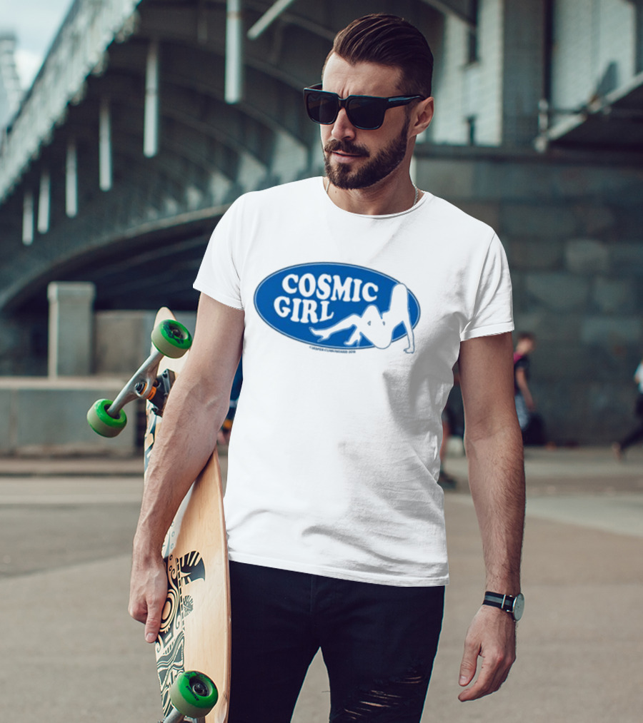 Danahleya Wearing Jasper Cunningham Cosmic Girl T-Shirt