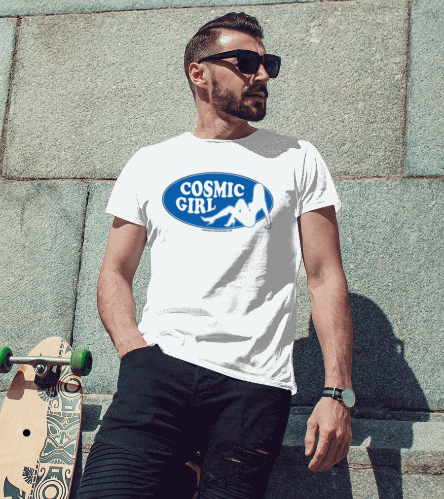 Danahleya Wearing Jasper Cunningham Cosmic Girl T-Shirt