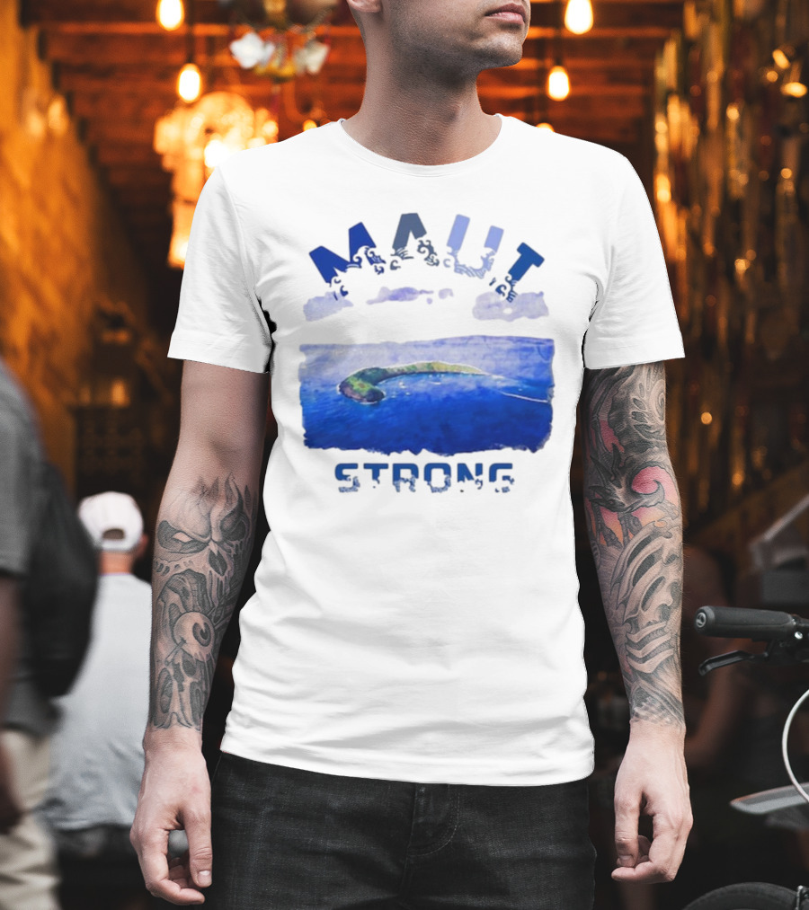 Maui Strong Lahaina Vintage Coastal Landscape T-Shirt