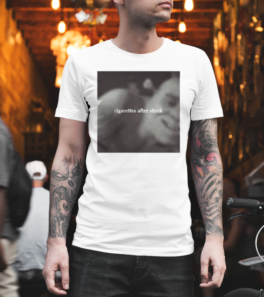 Requin Fils De Chien Cigarettes After Shrek Retro Film Aesthetic T-Shirt