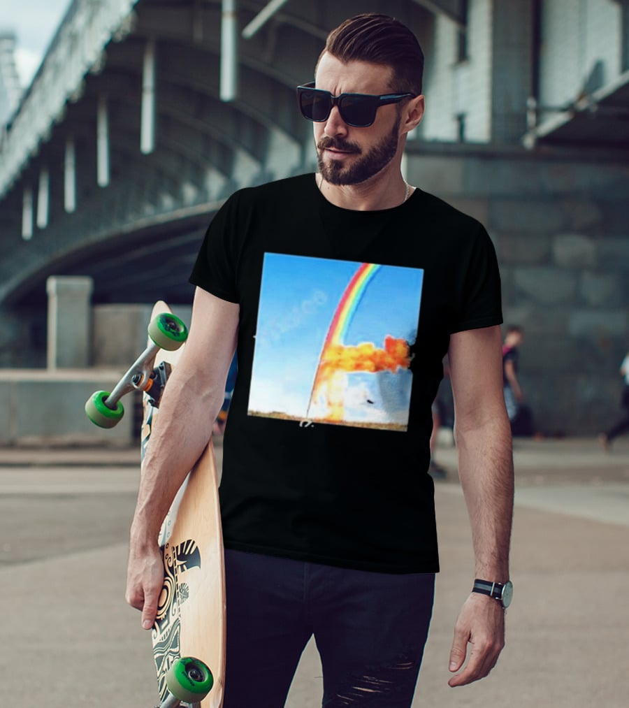 Sigur Rós Merch Átta Rainbow And Explosion T-Shirt
