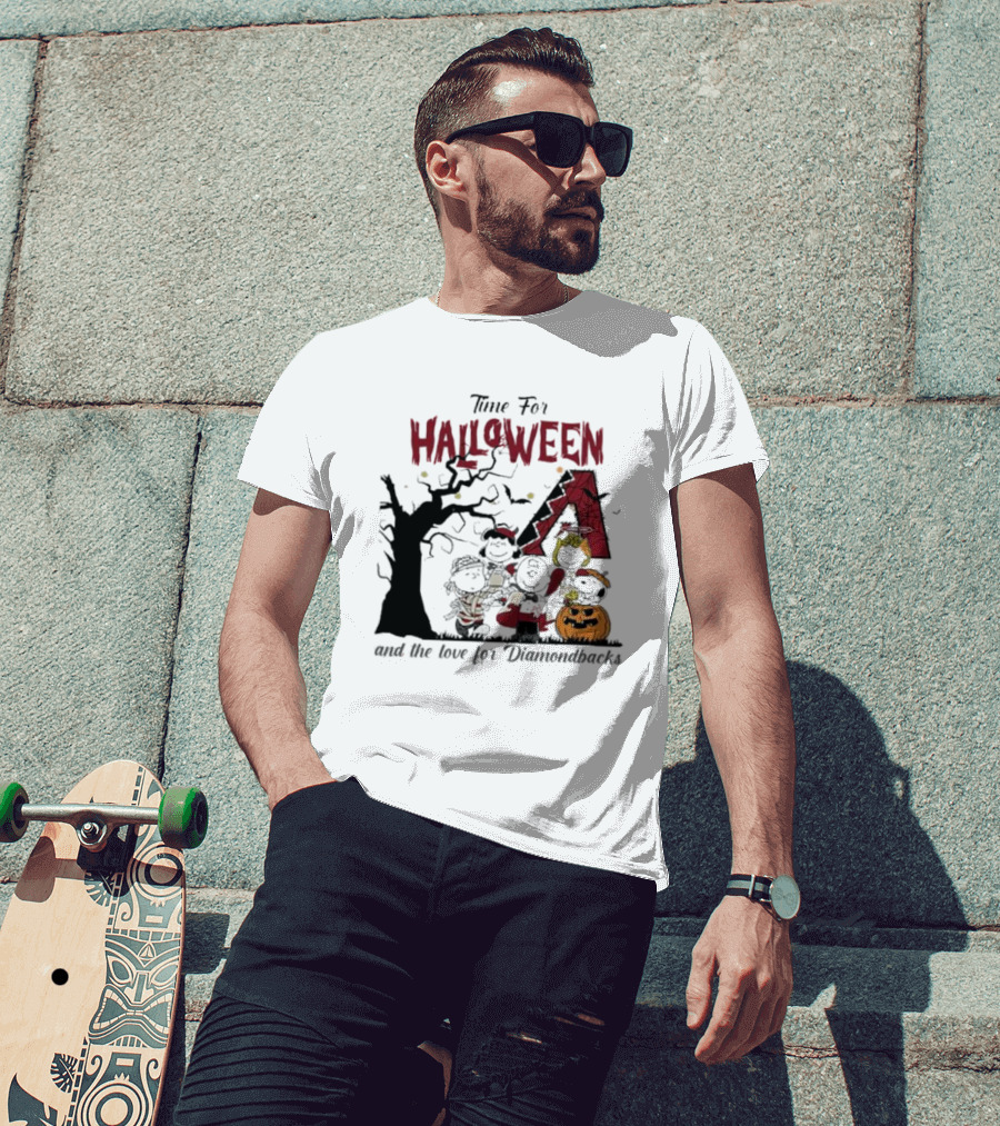 Time For Halloween And The Love For Diamondbacks T-Shirt