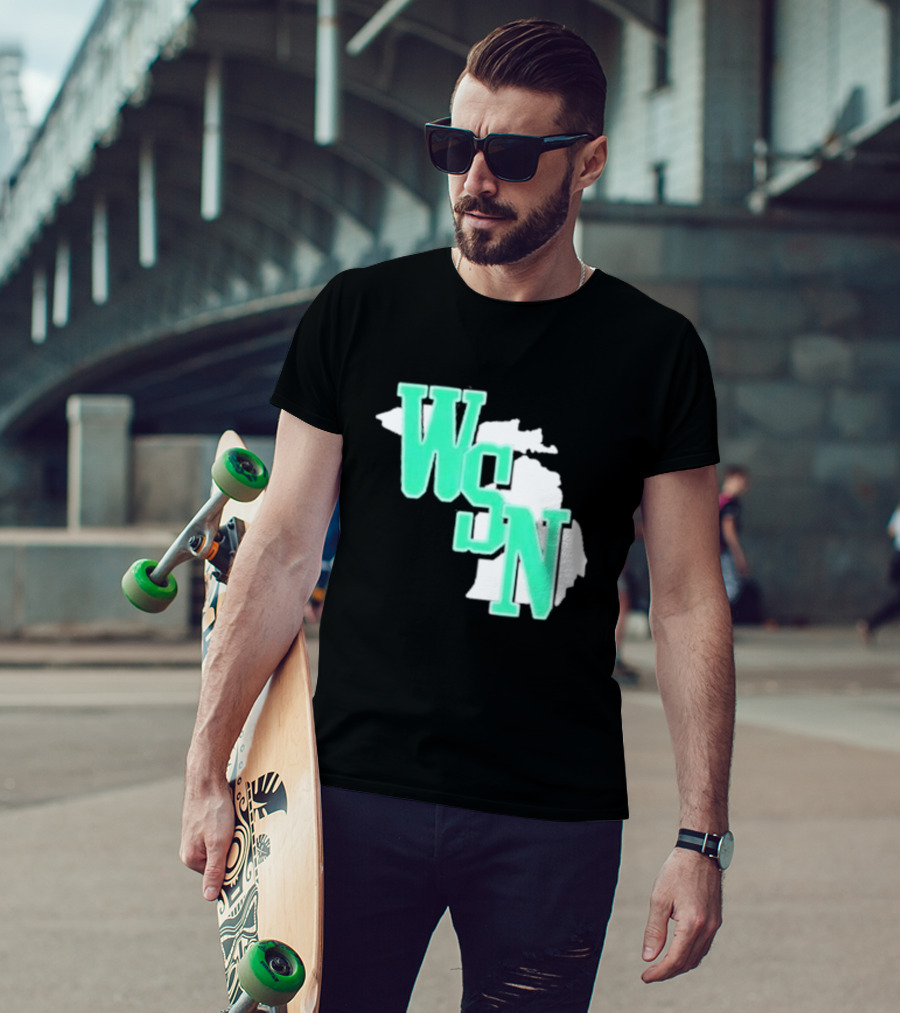 WSN Woodward Sports Michigan Text T-Shirt