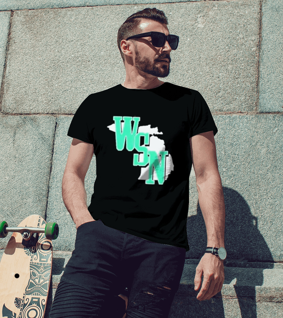 WSN Woodward Sports Michigan Text T-Shirt