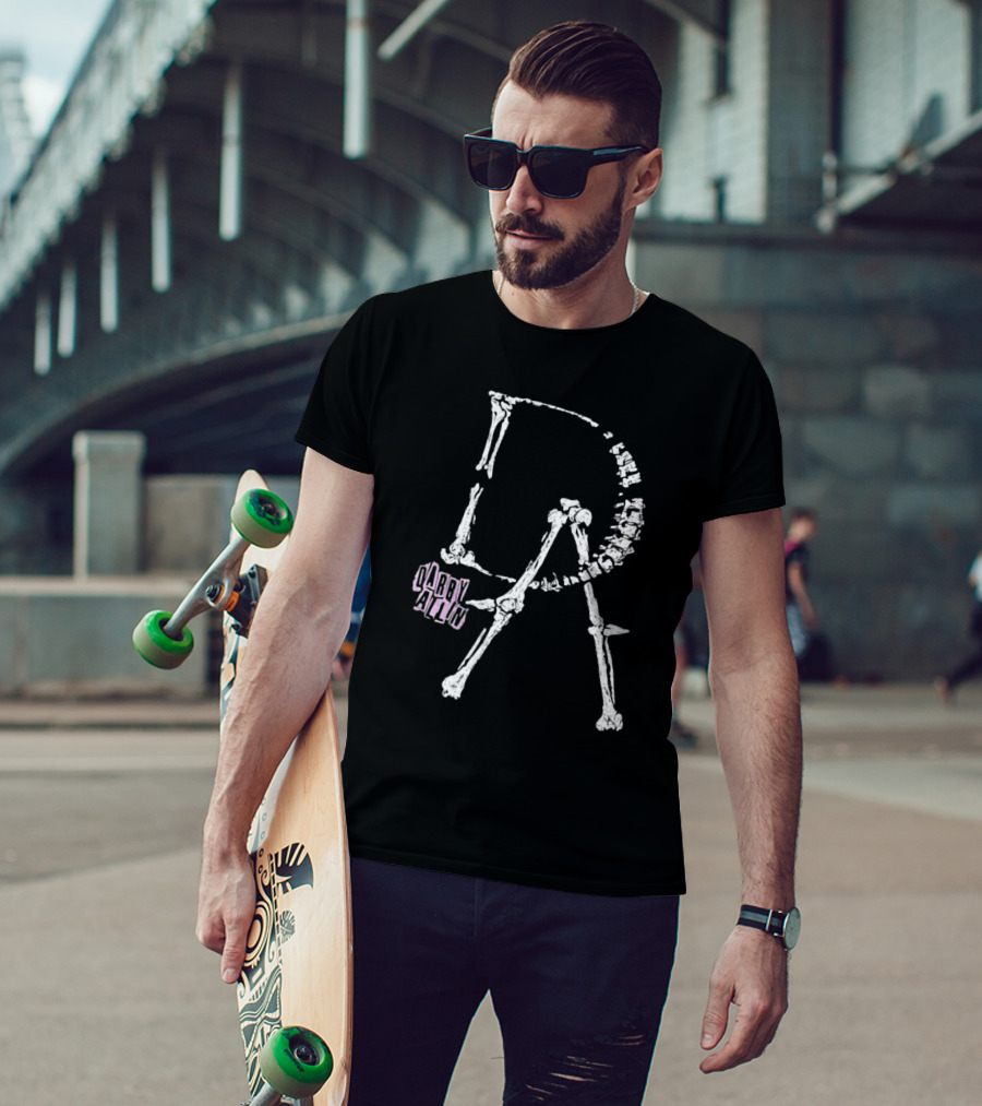 Darby Allin Skeleton Bones Lettering T-Shirt