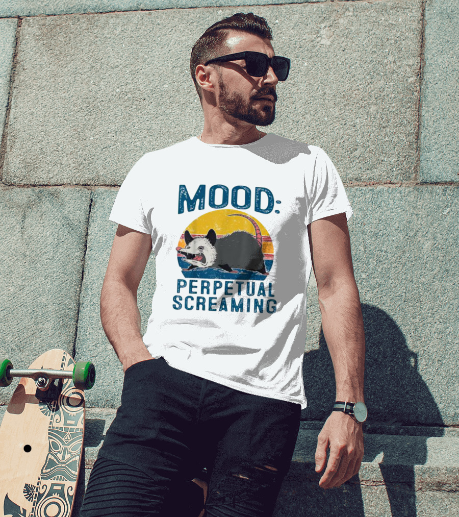 Mood Perpetual Screaming Opossum Vintage T-Shirt