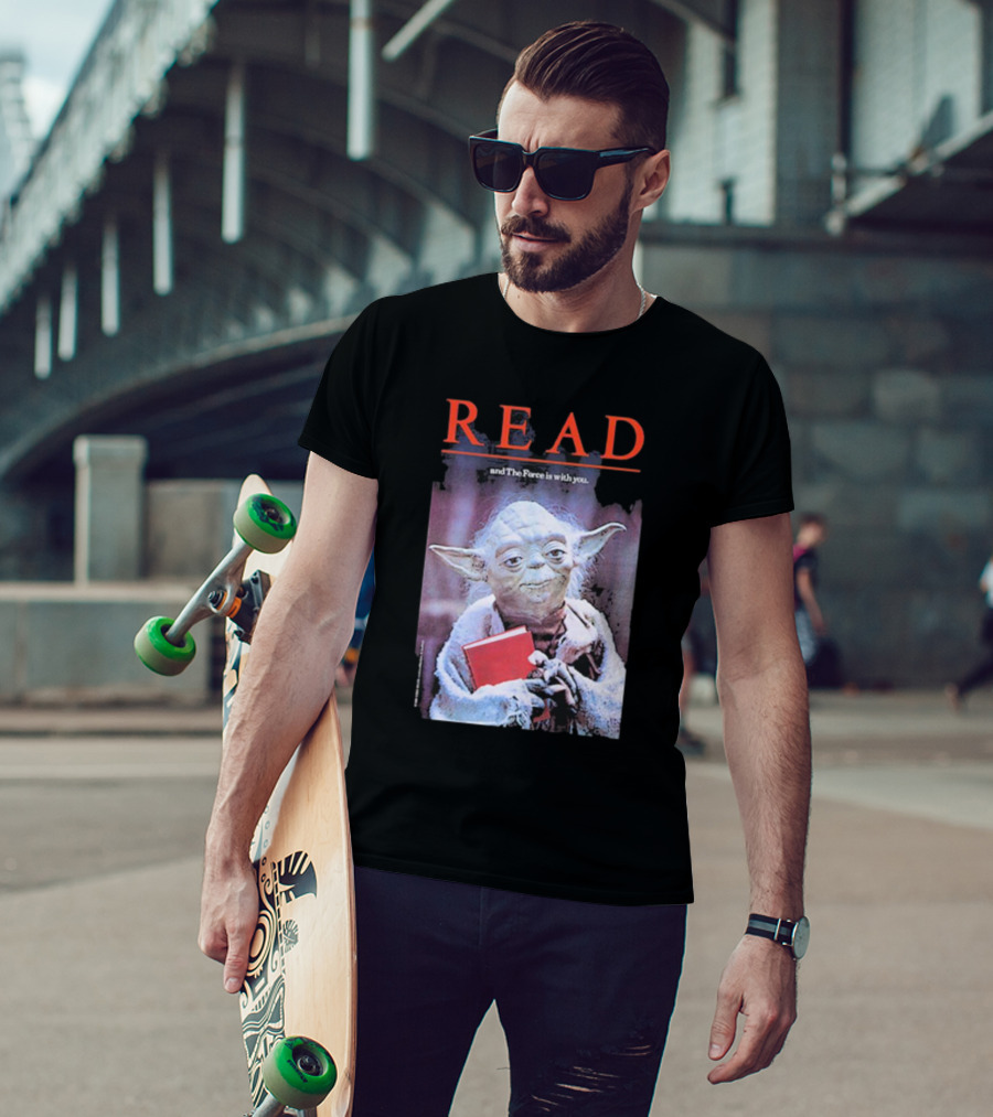 Star Wars Yoda Read And The Force Is With You T-Shirt