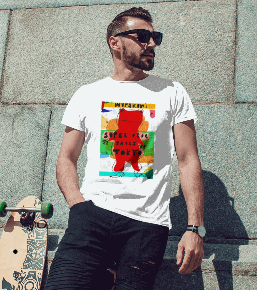 Super Frog Saves Tokyo Haruki Murakami T-Shirt