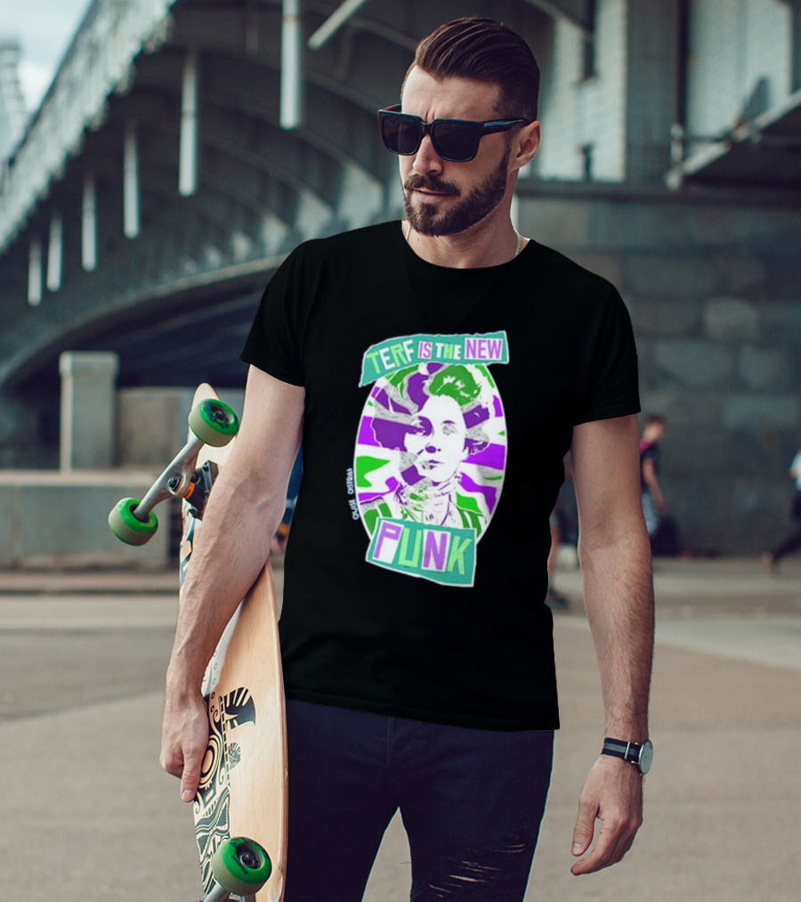 TERF Is The New Punk Emmeline Image Oval Equid Thing T-Shirt
