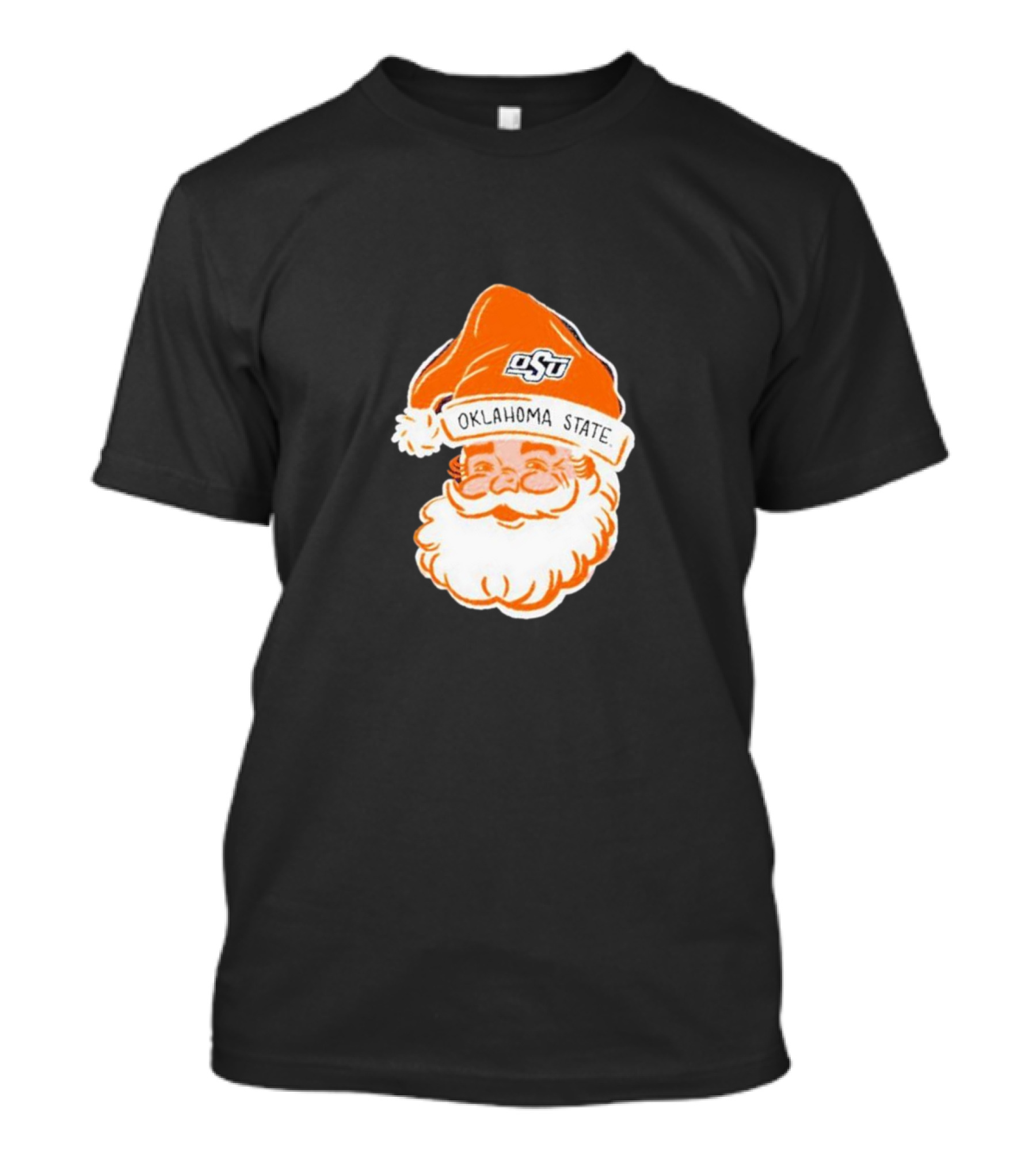 Oklahoma State Cowboys Santa Claus Christmas OSU Logo Hat T-Shirt