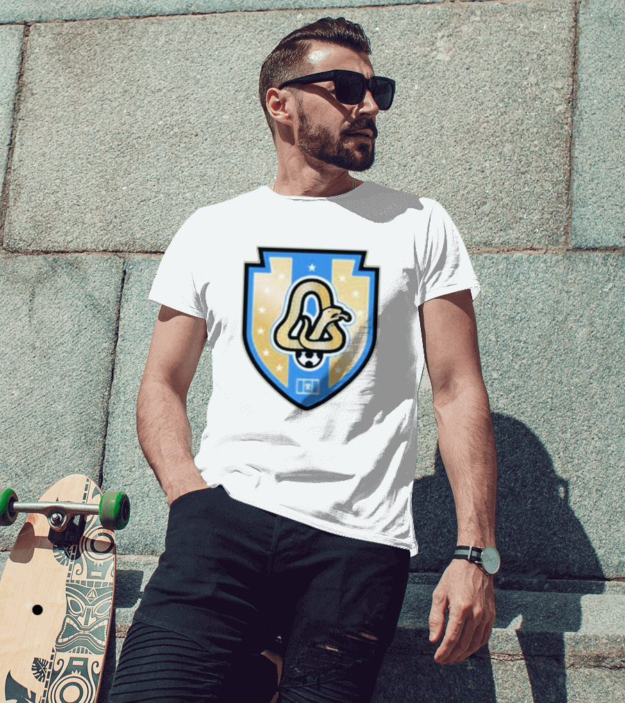 Phly Soccer Crest Snake And Stars Shield T-Shirt