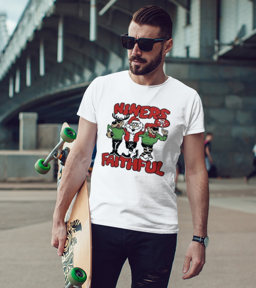Niners Faithful San Francisco 49ers Homage Holiday Tri-blend T-Shirt